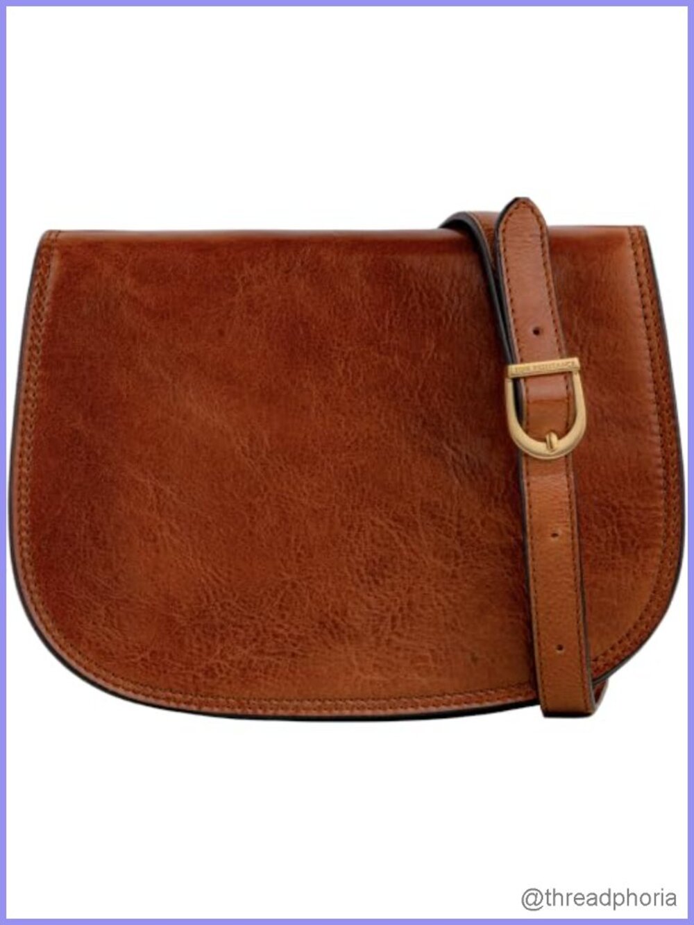 Handmade Full-Grain Leather Messenger Bag Three Compartments Crossbody Gift Box